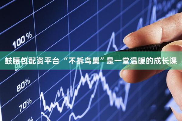 鼓腰包配资平台 “不拆鸟巢”是一堂温暖的成长课