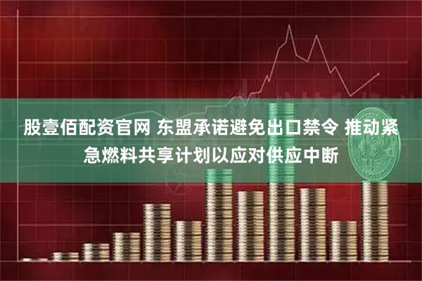 股壹佰配资官网 东盟承诺避免出口禁令 推动紧急燃料共享计划以应对供应中断